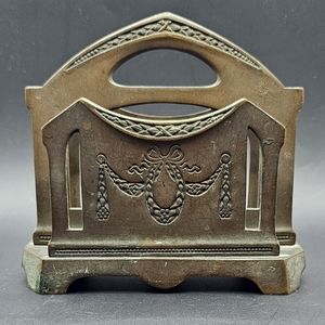Art Nouveau Bronze Letter Holder